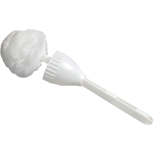 Cleaning Swab with Cup, 14-1/2" L, Acrylic Bristles, White Superchem Industries