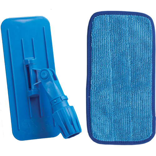 Vadrouille & cadre pour le nettoyage mural, Microfibre, 11" lo x 10" la Superchem Industries