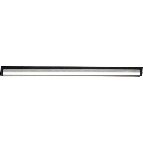 Window Squeegee Channel and Rubber, 14", Rubber, Stainless Steel Frame Superchem Industries