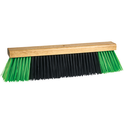 Bulldog Push Broom Head, 24", Coarse, PVC Bristles Superchem Industries