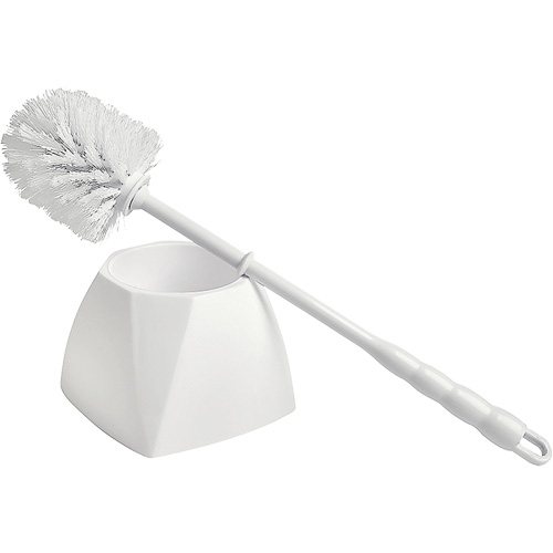 Bowl Brush with Caddy, 15-1/2" L, Polypropylene Bristles, White Superchem Industries