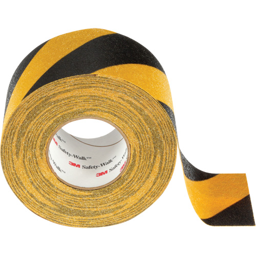 Ruban antid&eacute;rapant tout usage Safety-Walk, 4" x 60', Noir & jaune Superchem Industries