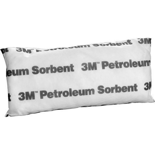 Petit tampon absorbant pour produits p&eacute;troliers, Huile seulement, 15" lo x 7" la, 12,7 gal absorption/pqt Superchem Industries