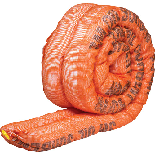Petroleum Sorbent Double Boom, Oil Only, 10' L x 4" W, 36.8 gal Absorbancy Superchem Industries