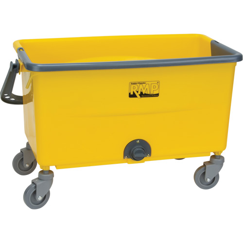Seau et essoreuse pour vadrouille en microfibres, Passoire, 11 gal. US (44 pintes), Jaune Superchem Industries