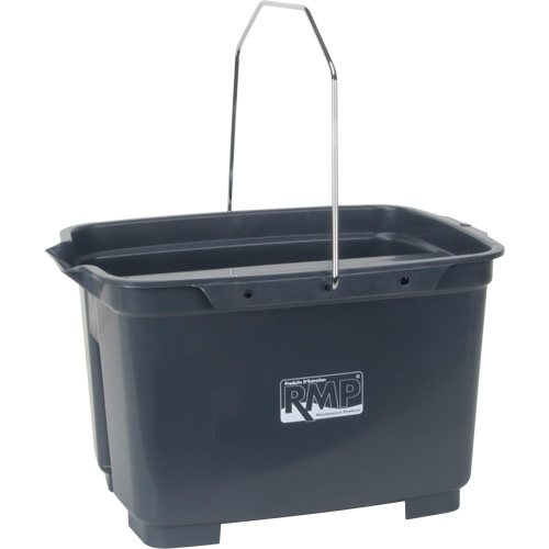 Dual Compartment Bucket, 4.75 US Gal. (19 qt.) Capacity, Grey Superchem Industries
