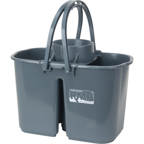 Mop Pail & Wringer, Strainer, 3.75 US Gal.(15 Quart), Grey Superchem Industries