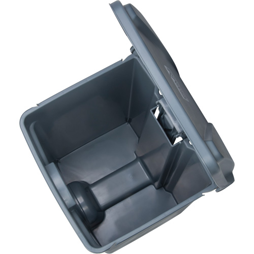 Step-On Garbage Can, Plastic, 12 US gal. Capacity Superchem Industries