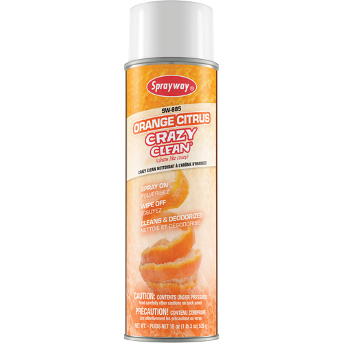 Orange Citrus Crazy Clean, 19 fl. oz., Aerosol Can Superchem Industries