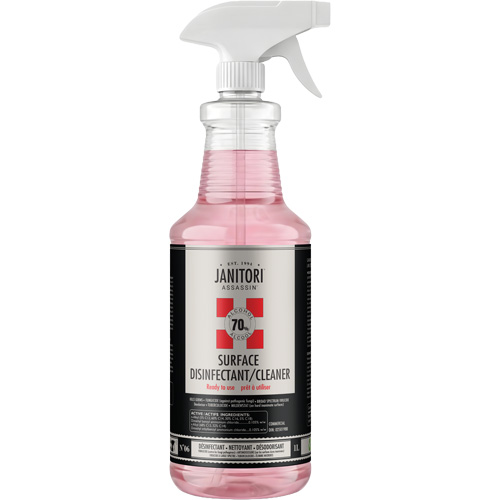 Janitori Assassin Ready-to-Use Disinfectant Cleaner, 1 L, Trigger Bottle Superchem Industries