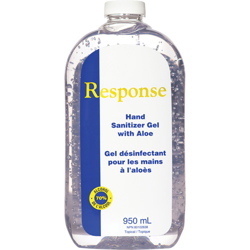 Gel d&eacute;sinfectant pour les mains &agrave; l'alo&egrave;s Response, 950 ml, Recharge, 70 % alcool Superchem Industries