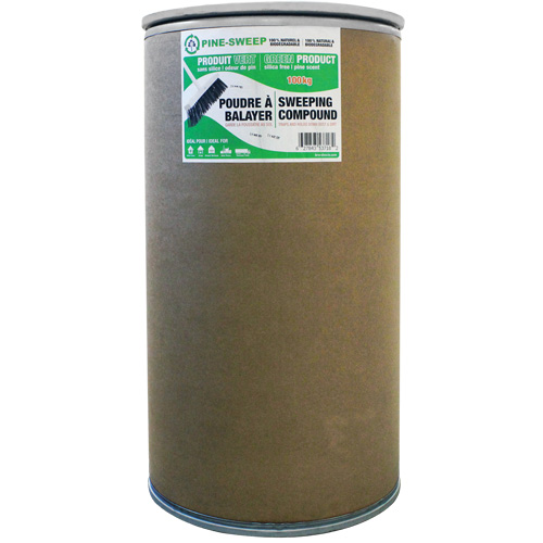 Pine Sweep Dust Buster Sweeping Compound, Drum, 220.46 lbs. (100 kg) Superchem Industries