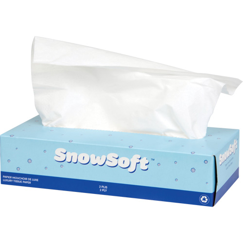 Snow Soft Premium Facial Tissue, 2 Ply, 7.4" L x 8.4" W, 100 Sheets/Box Superchem Industries