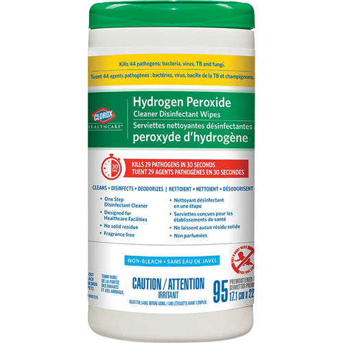 Healthcare&reg; Hydrogen Peroxide Cleaner Disinfecting Wipes, 95 Count Superchem Industries