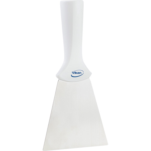 Handle-Mounted Stainless Steel Scraper, White, 4" W x 8" L Superchem Industries
