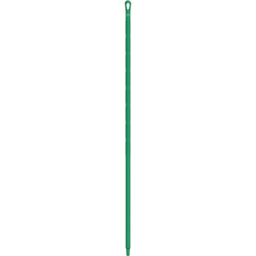 Ultra Hygiene Handle, Broom/Brush/Pad Holder/Scraper/Squeegee, Green, Ergonomic, 67" L Superchem Industries