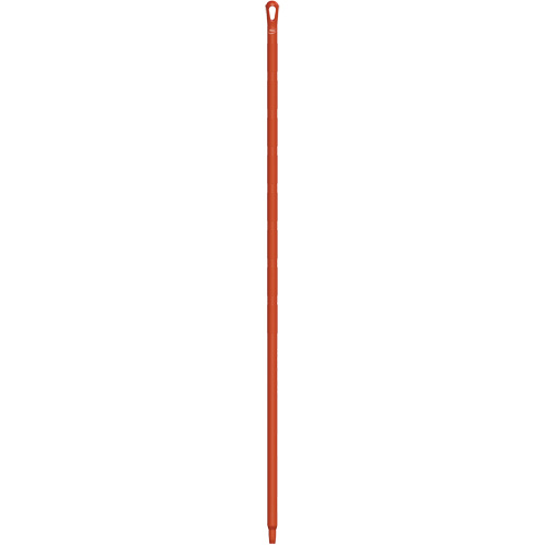 Ultra Hygiene Handle, Broom/Brush/Pad Holder/Scraper/Squeegee, Red, Ergonomic, 67" L Superchem Industries