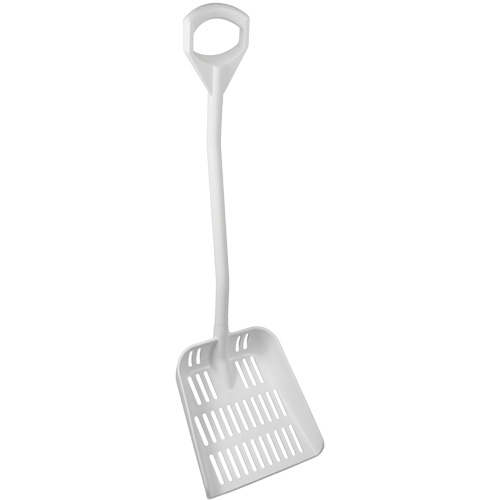 Pelle ergonomique ajour&eacute;e, Longueur de 45", Plastique, Blanc Superchem Industries
