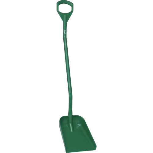 Ergonomic Small Blade Shovel, 50" Length, Plastic, Green Superchem Industries