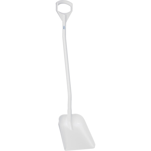 Ergonomic Small Blade Shovel, 50" Length, Plastic, White Superchem Industries