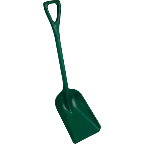 Pelle monobloc perceptible par d&eacute;tecteur de m&eacute;tal, Lame 10" x 14", Longueur de 37-1/2", Plastique, Vert Superchem Industries