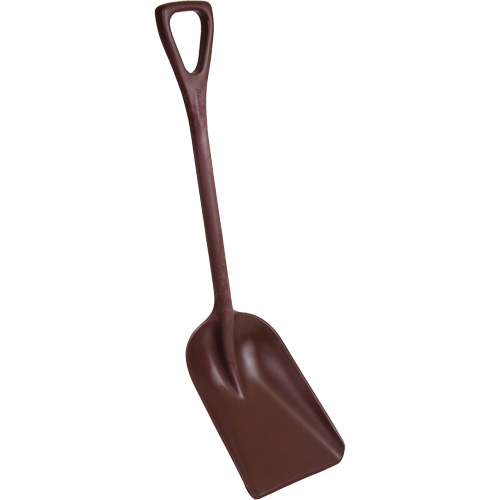 One-Piece Metal Detectable Shovel, 10" x 14" Blade, 37-1/2" Length, Plastic, Red Superchem Industries