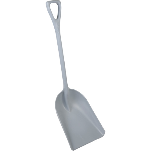 Pelle monobloc perceptible par d&eacute;tecteur de m&eacute;tal, Lame 13-3/4" x 17", Longueur de 42-1/2", Plastique, Gris Superchem Industries