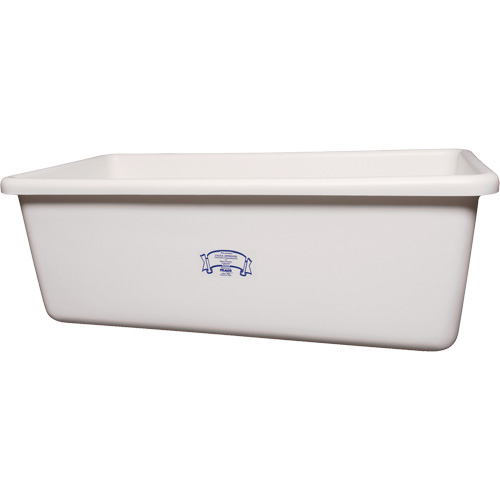 Transport Storage Tub, Plastic, White Superchem Industries