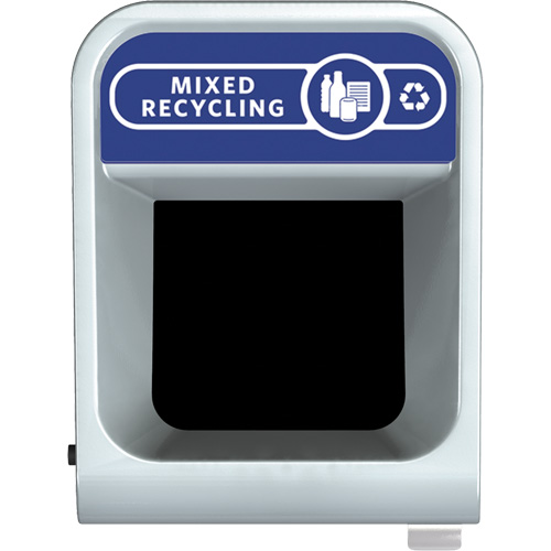 Conteneur pour d&eacute;chets de recyclage m&eacute;lang&eacute;s Configure, Vrac/Bord de rue/De bureau, Acier, 15 gal. US Superchem Industries