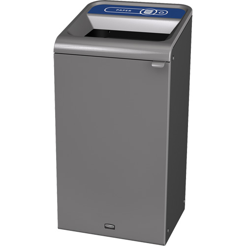 Configure Paper Waste Container, Bulk/Curbside/Deskside, Steel, 23 US gal. Superchem Industries
