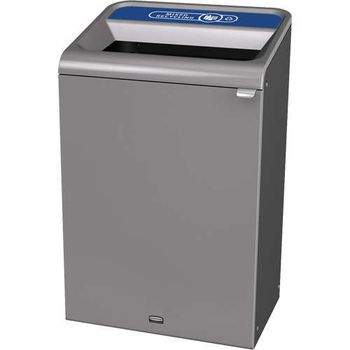Configure Mixed Recycling Waste Container, Bulk/Curbside/Deskside, Steel, 33 US gal. Superchem Industries