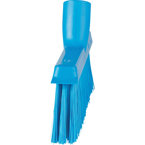 Balai biseaut&eacute; avec pas de vis inclin&eacute;, Crins Moyen, 10", Polyester, Bleu Superchem Industries