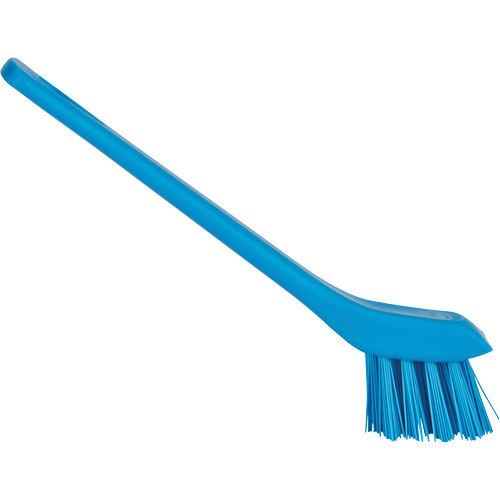 Brush with Scraping Edge, Stiff Bristles, 6" Long, Blue Superchem Industries
