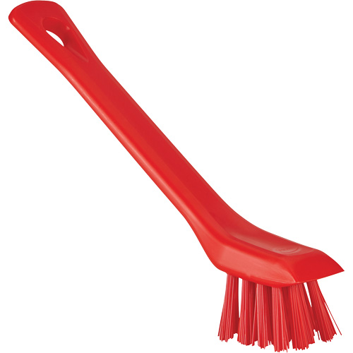 Brush with Scraping Edge, Stiff Bristles, 6" Long, Red Superchem Industries