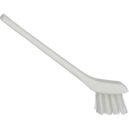 Brush with Scraping Edge, Stiff Bristles, 6" Long, White Superchem Industries