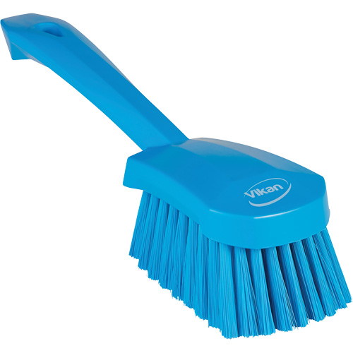 Short-Handled Washing Brush, Soft Bristles, 10-1/2" Long, Blue Superchem Industries