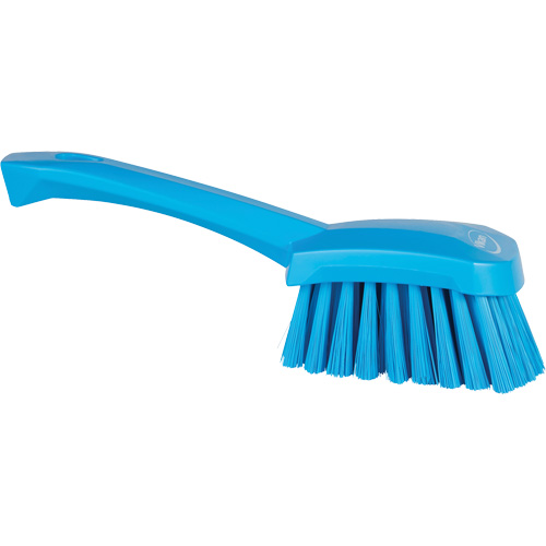 Short-Handled Washing Brush, Soft Bristles, 10-1/2" Long, Blue Superchem Industries
