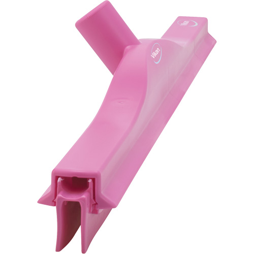 Double Blade Ultra Hygiene Floor Squeegee, 24", Pink Superchem Industries