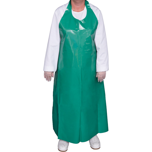 Top Dog 6 Mil. Apron, Polyurethane, 45" L x Green Superchem Industries