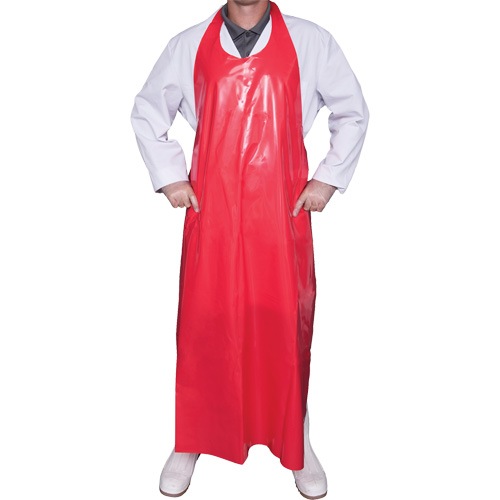Top Dog 6 Mil. Apron, Polyurethane, 50" L x Red Superchem Industries