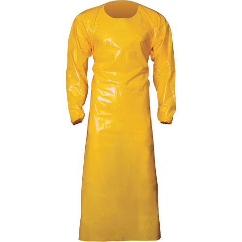 Top Dog 6 Mil. Gown, X-Large, Yellow, Polyurethane Superchem Industries