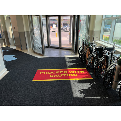 Supreme Knob Entrance Matting, Wiper/Scraper, 13-5/12' x 75-1/2' x 7/16", Charcoal Superchem Industries