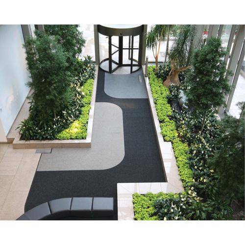 Supreme Knob Entrance Matting, Wiper/Scraper, 13-5/12' x 75-1/2' x 7/16", Charcoal Superchem Industries