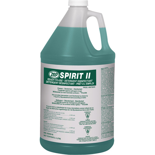 Spirit II Detergent Disinfectant, 4 L, Jug Superchem Industries