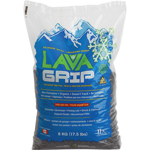 LavaGrip Traction-Aid, Container Size 17.6 lbs. (8 kg), Bag Superchem Industries