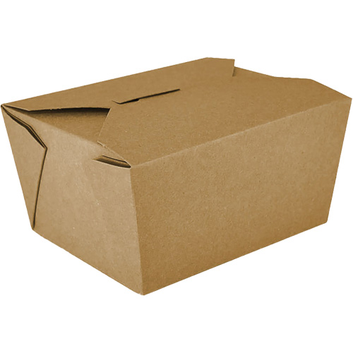 Kraft Take Out Food Containers, Corrugated, Rectangular Superchem Industries