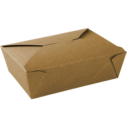 Kraft Take Out Food Containers, Corrugated, Rectangular Superchem Industries