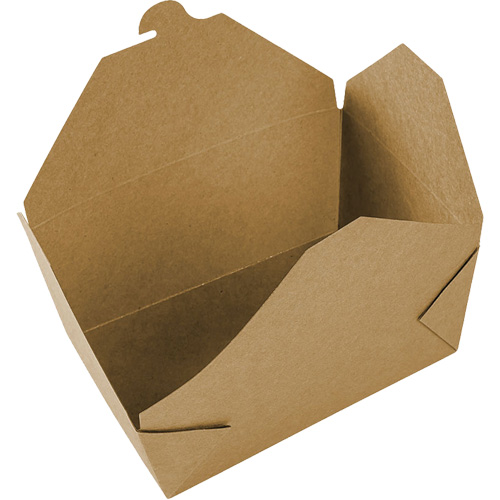 Kraft Take Out Food Containers, Corrugated, Rectangular Superchem Industries