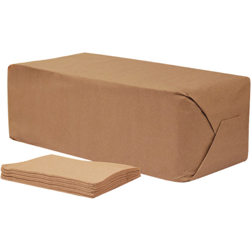 Pro Select&reg; Brown Napkins, 1 Ply, 12" x 12" Superchem Industries