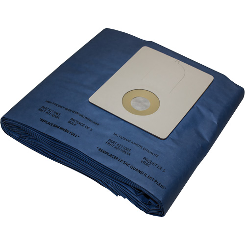 Disposable Vacuum Filter Bags, Bag, Fits 12 - 15 US gal. Superchem Industries